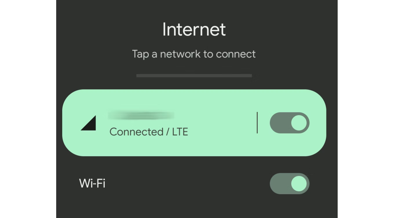 Restart the network